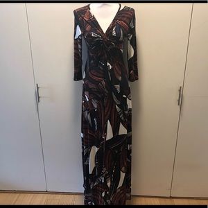 A Pea in the Pod Twist Front Maternity Maxi Dress